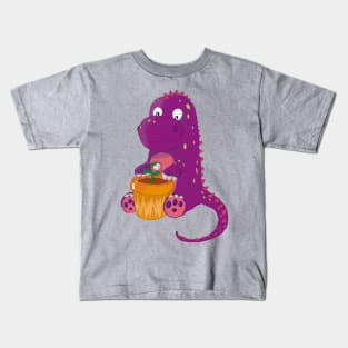 Dinosaurs and potted plants - friends for life Kids T-Shirt
